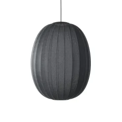 Made By Hand - Pendellampe - Knit-Wit 65 High Oval Pendant LED - Black