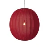Made By Hand - Pendellampe - Knit-Wit 75 Round Pendant - Maple Red