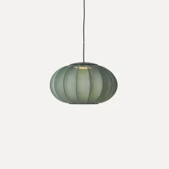Made By Hand - Pendellampe - Knit-Wit 45 Oval Pendant LED - Tweed Green