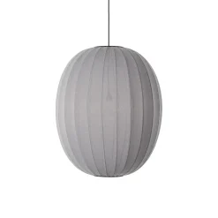 Made By Hand - Pendellampe - Knit-Wit 65 High Oval Pendant - Silver