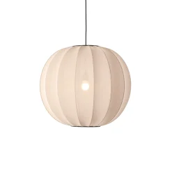 Made By Hand - Pendellampe - Knit-Wit 60 Round Pendant - Sand Stone