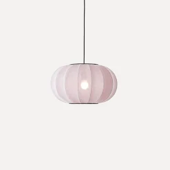 Made By Hand - Pendellampe - Knit-Wit 45 Oval Pendant - Light Pink