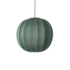 Made By Hand - Pendellampe - Knit-Wit 60 Round Pendant LED - Tweed Green
