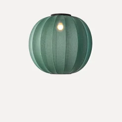 Made By Hand - Pendellampe - Knit-Wit 60 Round Pendant LED - Tweed Green
