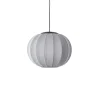 Made By Hand - Pendellampe - Knit-Wit 45 Round Pendant LED - Silver