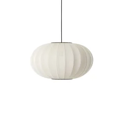 Made By Hand - Pendellampe - Knit-Wit 57 Oval Pendant - Pearl White