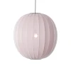 Made By Hand - Pendellampe - Knit-Wit 75 Round Pendant - Light Pink