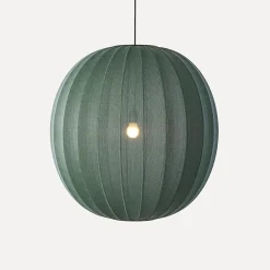 Made By Hand - Pendellampe - Knit-Wit 75 Round Pendant LED - Tweed Green