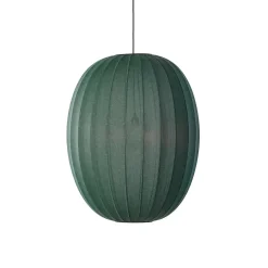 Made By Hand - Pendellampe - Knit-Wit 65 High Oval Pendant - Tweed Green
