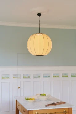 Made By Hand - Pendellampe - Knit-Wit 75 Round Pendant - Pearl White