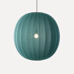 Made By Hand - Pendellampe - Knit-Wit 75 Round Pendant - Seagrass