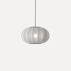 Made By Hand - Pendellampe - Knit-Wit 45 Oval Pendant - Silver