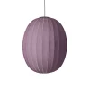 Made By Hand - Pendellampe - Knit-Wit 65 High Oval Pendant LED - Burgundy