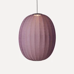 Made By Hand - Pendellampe - Knit-Wit 65 High Oval Pendant LED - Burgundy