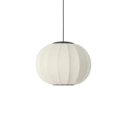 Made By Hand - Pendellampe - Knit-Wit 45 Round Pendant LED - Pearl White