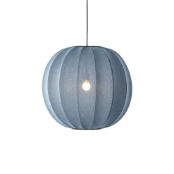 Made By Hand - Pendellampe - Knit-Wit 60 Round Pendant LED - Blue Stone