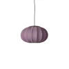 Made By Hand - Pendellampe - Knit-Wit 45 Oval Pendant LED - Burgundy