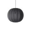 Made By Hand - Pendellampe - Knit-Wit 60 Round Pendant - Black