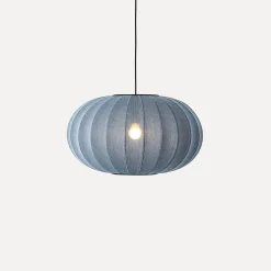 Made By Hand - Pendellampe - Knit-Wit 57 Oval Pendant - Blue Stone