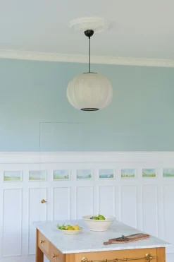 Made By Hand - Pendellampe - Knit-Wit 45 Round Pendant - Pearl White