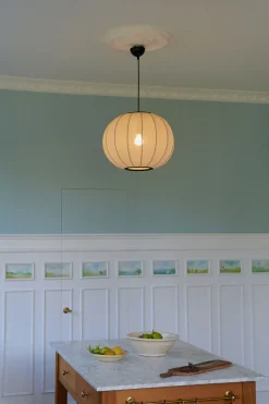 Made By Hand - Pendellampe - Knit-Wit 45 Round Pendant - Pearl White