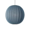 Made By Hand - Pendellampe - Knit-Wit 75 Round Pendant - Blue Stone