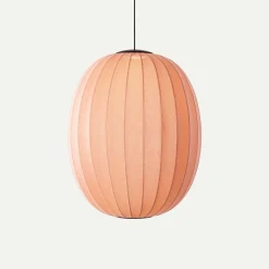 Made By Hand - Pendellampe - Knit-Wit 65 High Oval Pendant LED - Coral