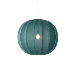 Made By Hand - Pendellampe - Knit-Wit 60 Round Pendant - Seagrass