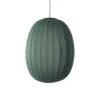 Made By Hand - Pendellampe - Knit-Wit 65 High Oval Pendant LED - Tweed Green