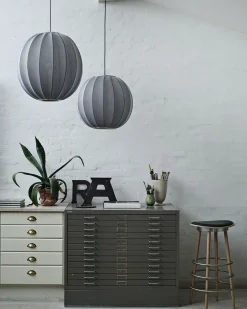 Made By Hand - Pendellampe - Knit-Wit 75 Round Pendant LED - Silver