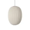 Made By Hand - Pendellampe - Knit-Wit 65 High Oval Pendant - Pearl White