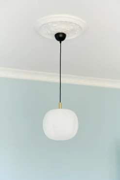 Made By Hand - Pepo Pendant Medium Ø30 Brass Top - Opal