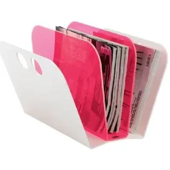 Magazin Fan fra Neon Living - hvid/pink