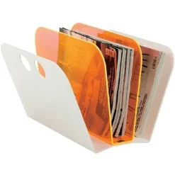 Magazin Fan fra Neon Living - hvid/orange