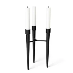 Mater - Spike lysestage - Sort støbejern