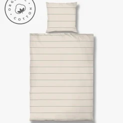 Mette Ditmer - ALIGN-sengesæt - Pine green/Sand - W140 x L220 cm