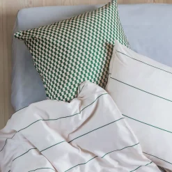 Mette Ditmer - ALIGN-sengesæt - Pine green/Sand - W140 x L220 cm
