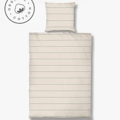 Mette Ditmer - ALIGN-sengesæt - Pine green/Sand - W140 x L200 cm