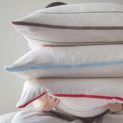 Mette Ditmer - ALIGN-sengesæt - Bright red/Sand - W140 x L200 cm