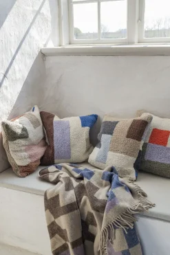 Mette Ditmer - BRICK-pudebetræk - Dark olive