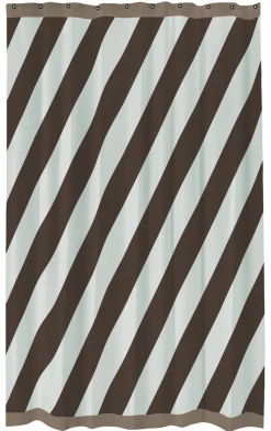 Mette Ditmer - DIAGONAL-badeforhæng - Chocolate