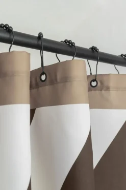 Mette Ditmer - DIAGONAL-badeforhæng - Chocolate