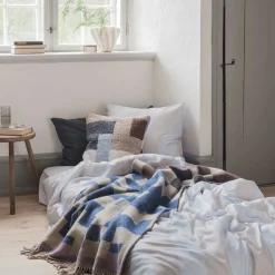 Mette Ditmer - DIAGONAL-sengesæt - Light grey/Sand - W140 x L220 cm