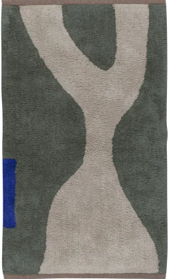Mette Ditmer - FIGURA rug, small - Dark olive