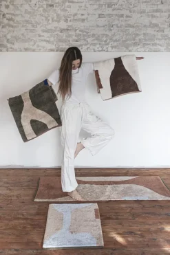 Mette Ditmer - FIGURA rug, small - Light blue