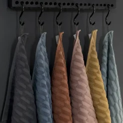 Mette Ditmer - GEO gæstehåndklæde (2-pack) - Sort