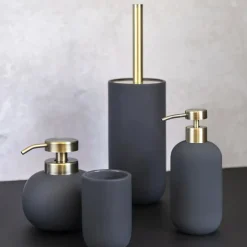 Mette Ditmer - LOTUS toiletbørsteholder - Anthracite