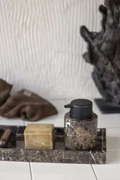 Mette Ditmer - MARMOR dispenser, lav, brun