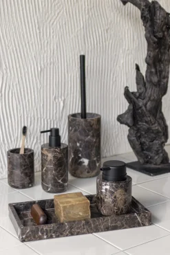 Mette Ditmer - MARMOR dispenser, lav, brun