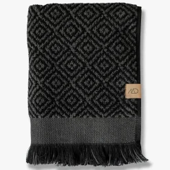 Mette Ditmer - MAROKKO håndklæde, sort/grå